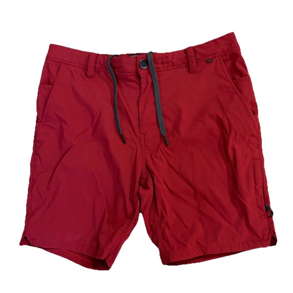 686 Everywhere Featherlight Shorts Tech Chino Red Men Sz 30 Hiking Performance